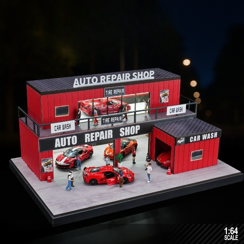 Photography Lighting Simulation - Modello in Scala 1:64 di Garage