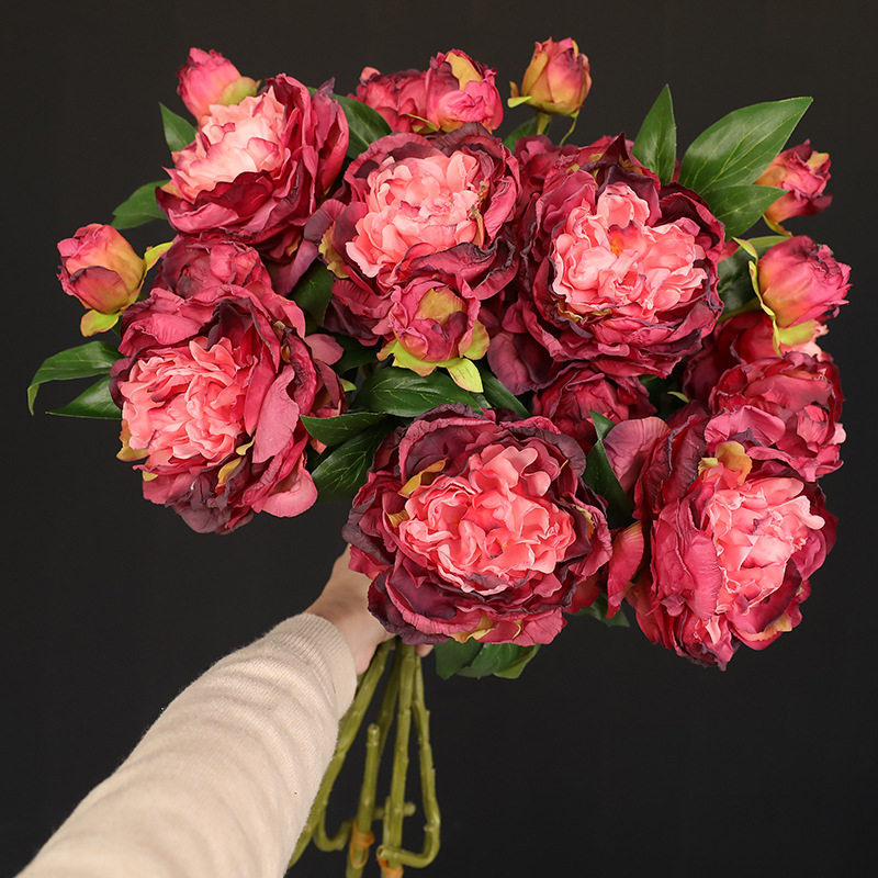 Photography Lighting Simulation - 1 Pezzo Fiore Artificiale di Peonia