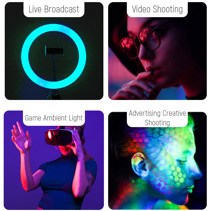 Anello luminoso per selfie RGB - Photography Lighting Youtube recensione e prezzo